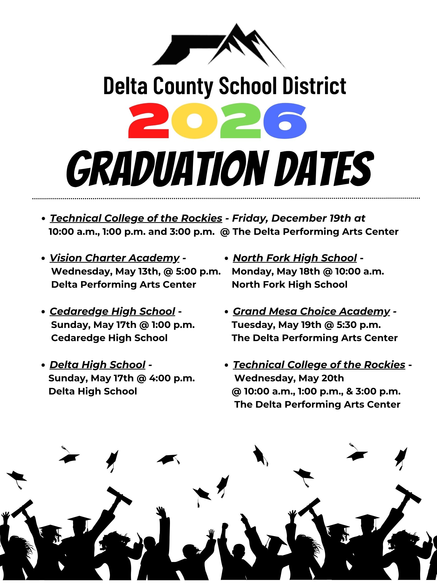 2026 Graduation Dates